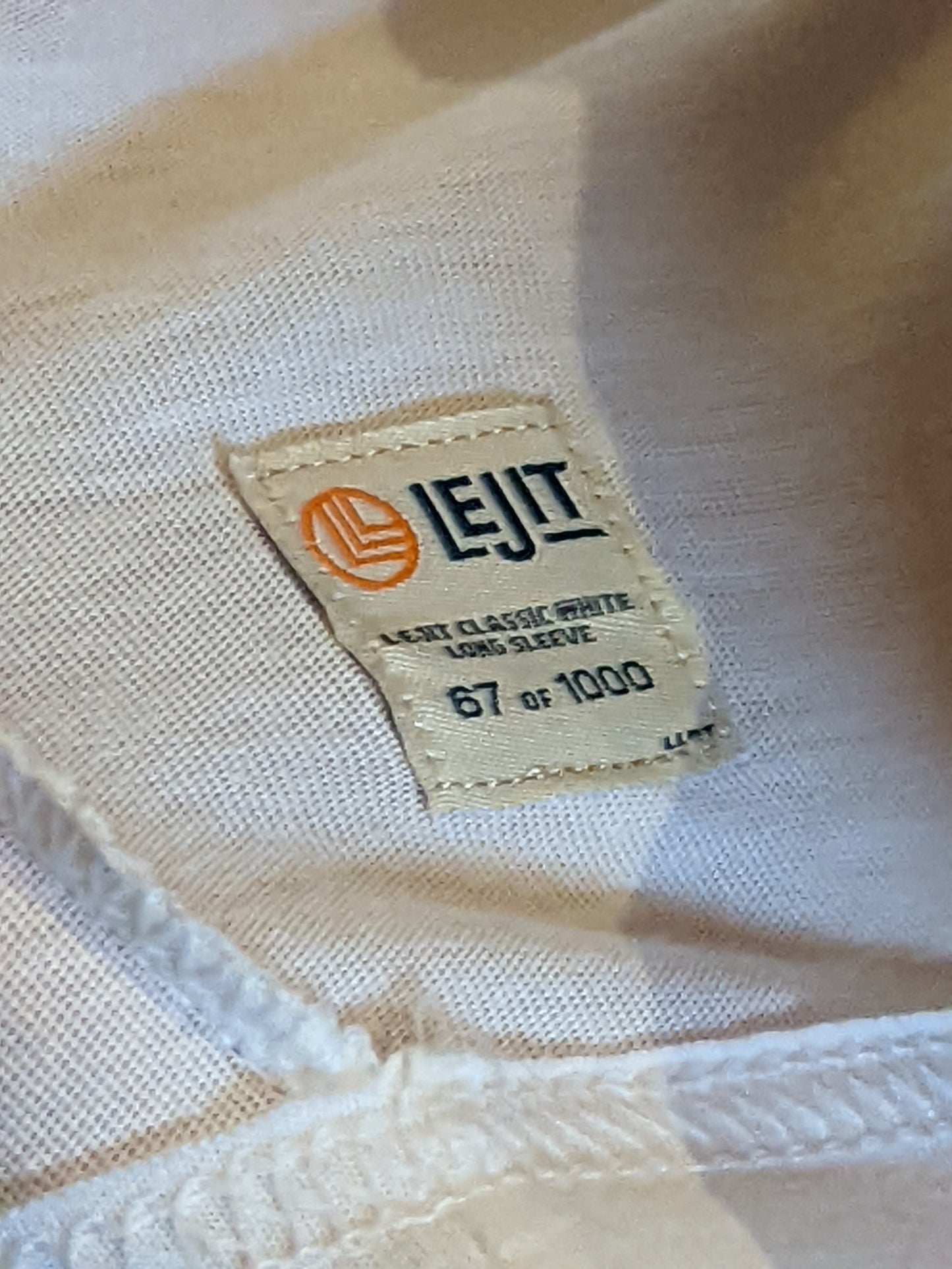 Lejit Light Weight White Classic Long Sleeve