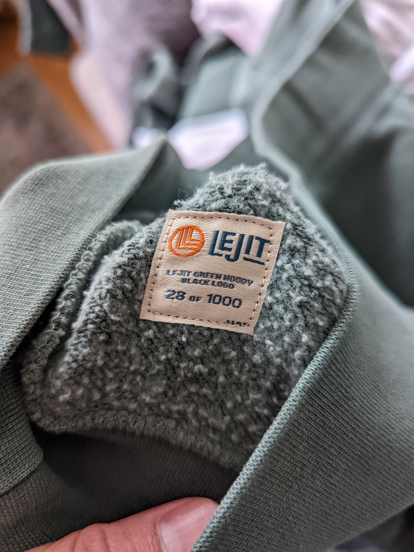 Lejit Midweight Green Classic Hoodie
