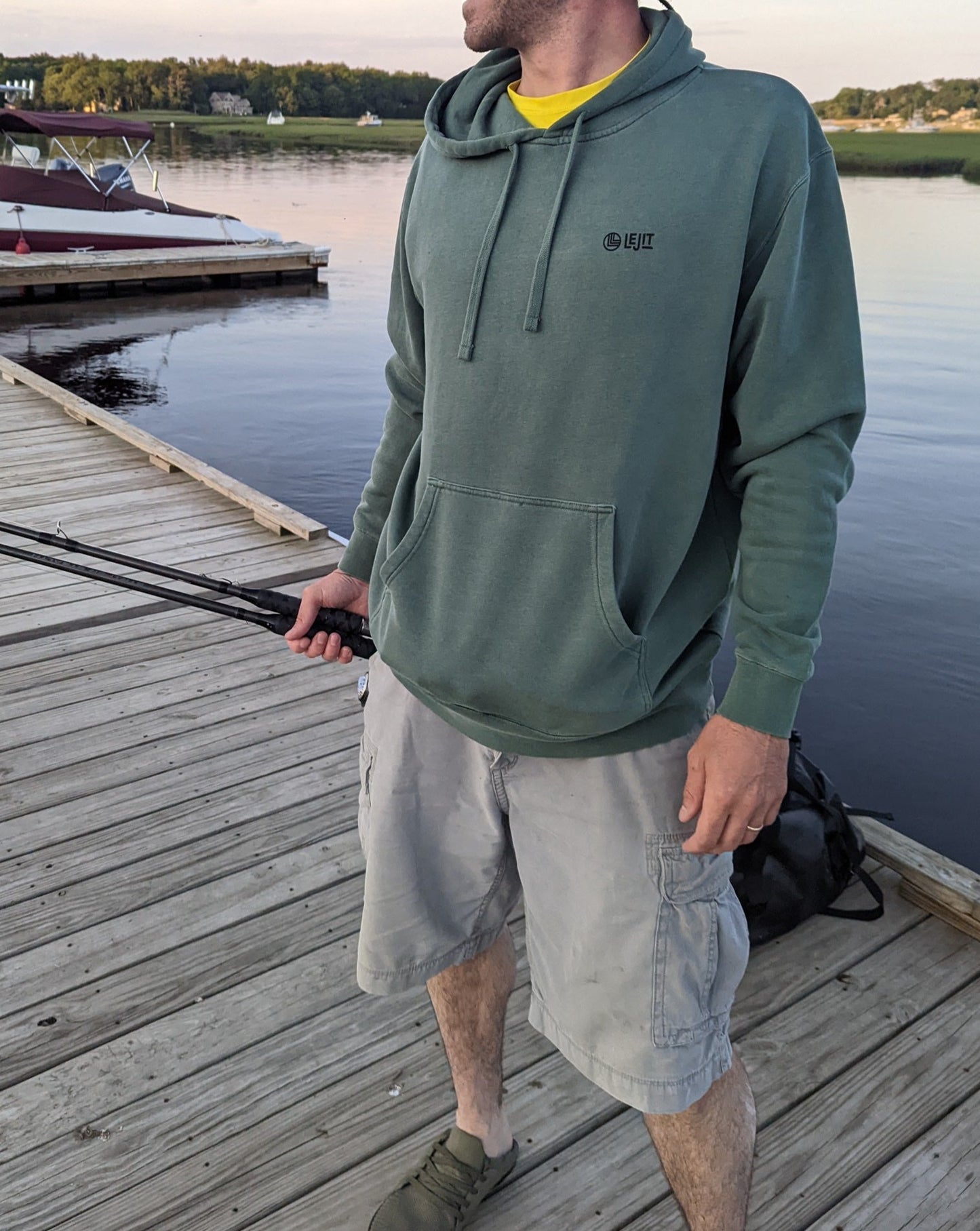 Lejit Midweight Green Classic Hoodie