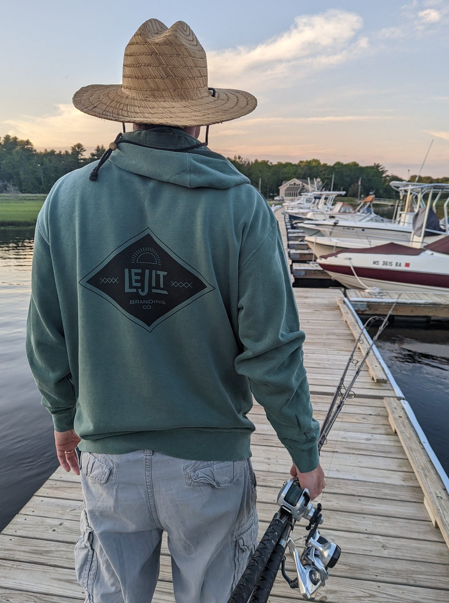 Lejit Midweight Green Classic Hoodie