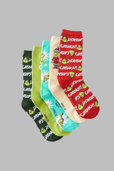 The Grinch High Socks (Pk/5)