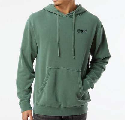 Lejit Midweight Green Classic Hoodie - Run 1