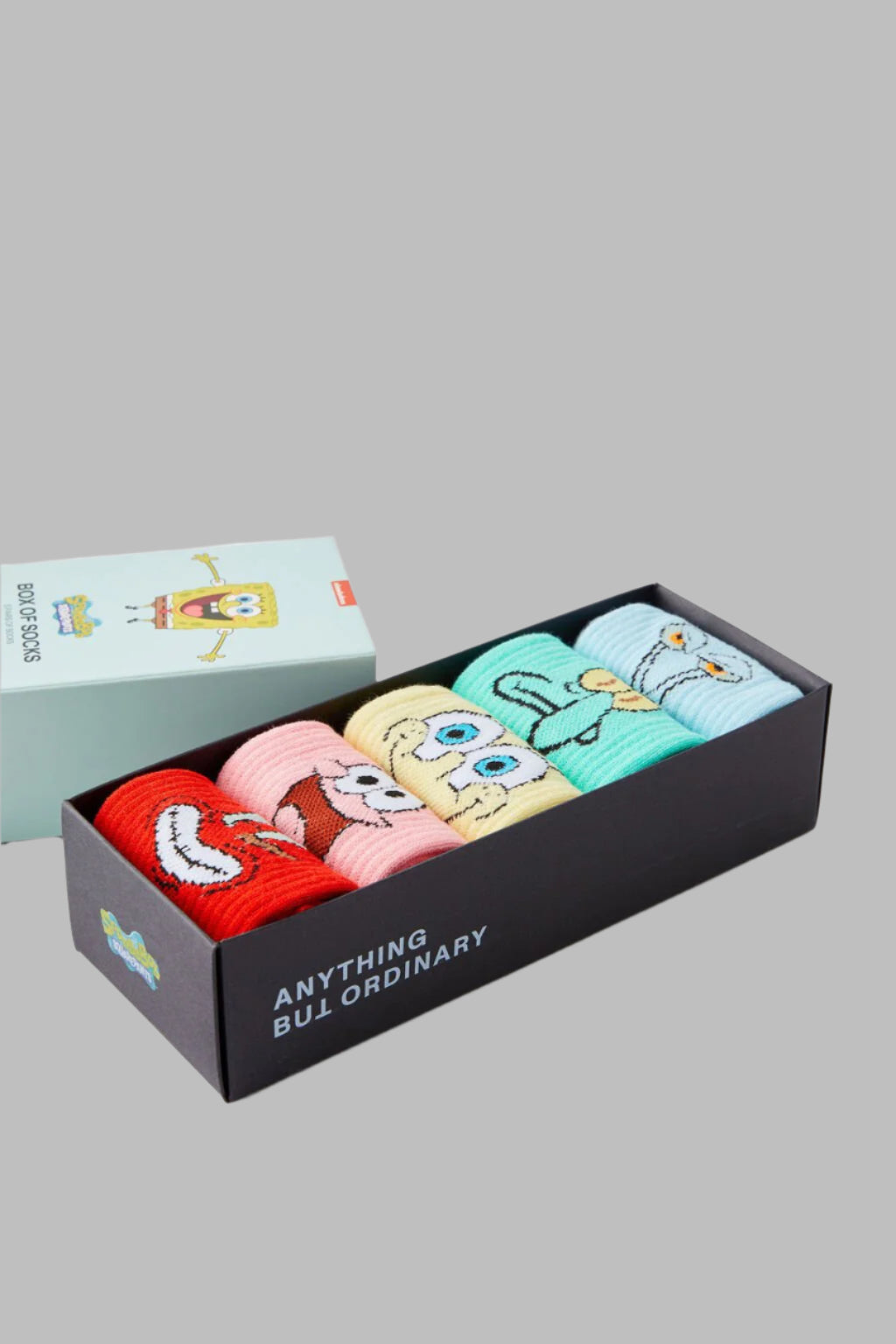 Spongebob High Socks (Pk/5)