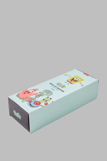 Spongebob High Socks (Pk/5)